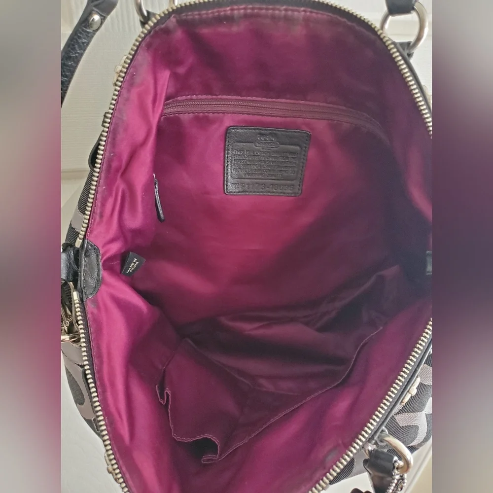 Coach Madison Op Art Sateen Sophia Satchel 18635